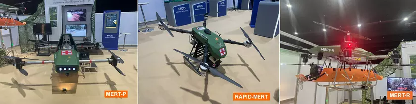 Представлены квадрокоптеры MERT для транспортировки раненых и доставки медоборудования