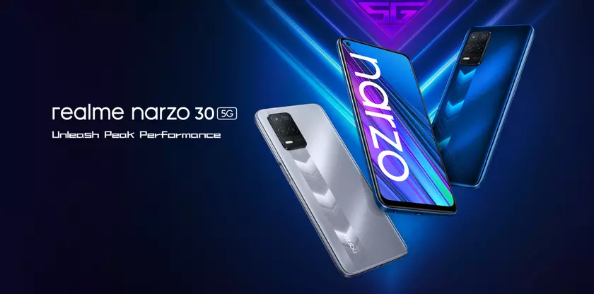Realme Narzo 30 5G приехал в Европу: бюджетник с экраном на 90 Гц, чипом MediaTek Dimensity 700 и NFC за $188