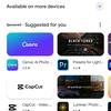 Скриншот Google Play Store маленький