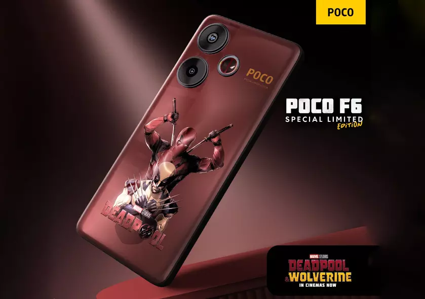 Для фанатов фильма «Дэдпул и Росомаха»: Xiaomi представила POCO F6 Deadpool Limited Edition