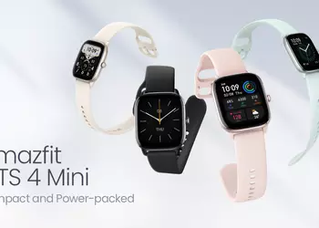 Amazfit GTS 4 Mini: AMOLED display, GPS, battery life up to 45 days and Amazon Alexa support for $99