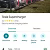 Map thumbnail displaying Tesla charging stations