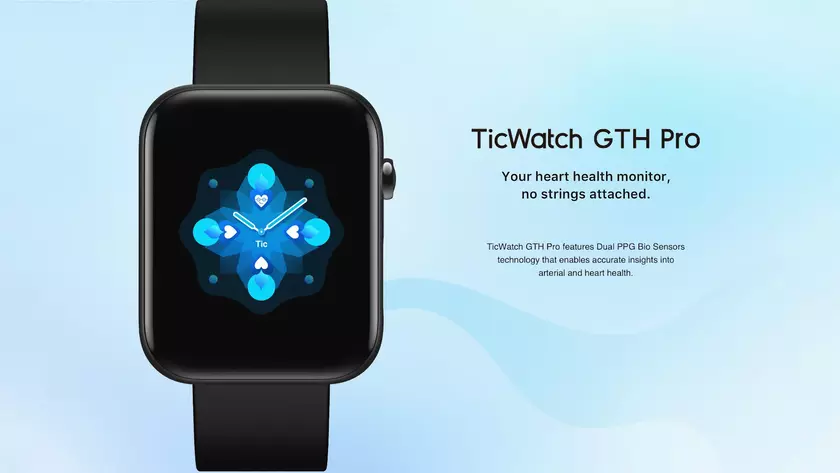 TicWatch GTH Pro на Amazon: смарт-часы c датчиком состояни сосудов, защитой от воды и автономностью до 10 дней за $50.99 (скидка $49)