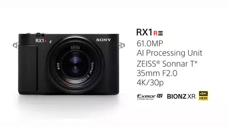 Sony презентувала компактну камеру RX1R III - професійний інструмент у кишені за $5100