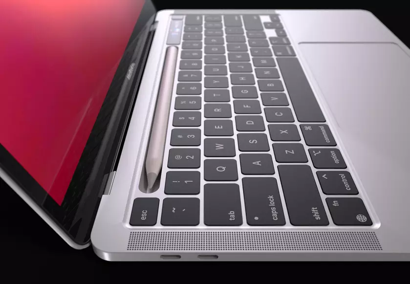 Дизайнер показал рендеры первого MacBook Pro с док-станцией для стилуса Apple Pencil