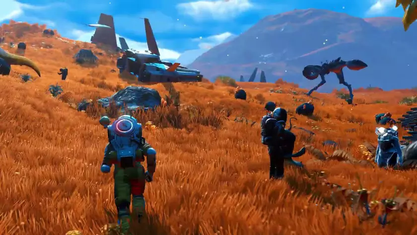 No Man's Sky получила обновление с расширенным строительством базы и органическими фрегатами