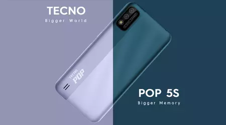 Tecno Pop 5S: 5.7-дюймовий екран, подвійна камера та Android Go Edition на борту за $108