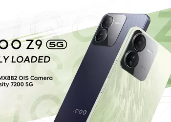 iQOO Z9 5G: 120Hz AMOLED display, MediaTek Dimensity 7200 chip, IP54 protection and 5000mAh battery with 44W charging for $240