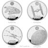The UK Mint has released a numismatic collection featuring three iconic spaceships and the Death Star from Star Wars-7