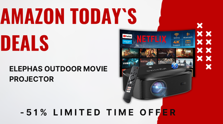ELEPHAS Outdoor Movie Projector – Save 51% Now!