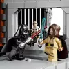 A close-up of the LEGO Death Star.