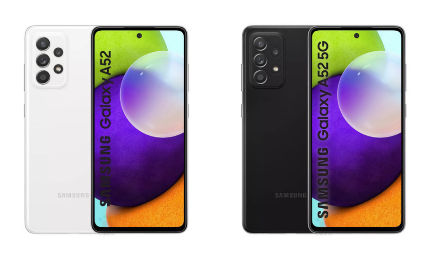 Изображения, цены и характеристики Samsung Galaxy A52 4G и Galaxy A52 5G утекли в сеть до презентации