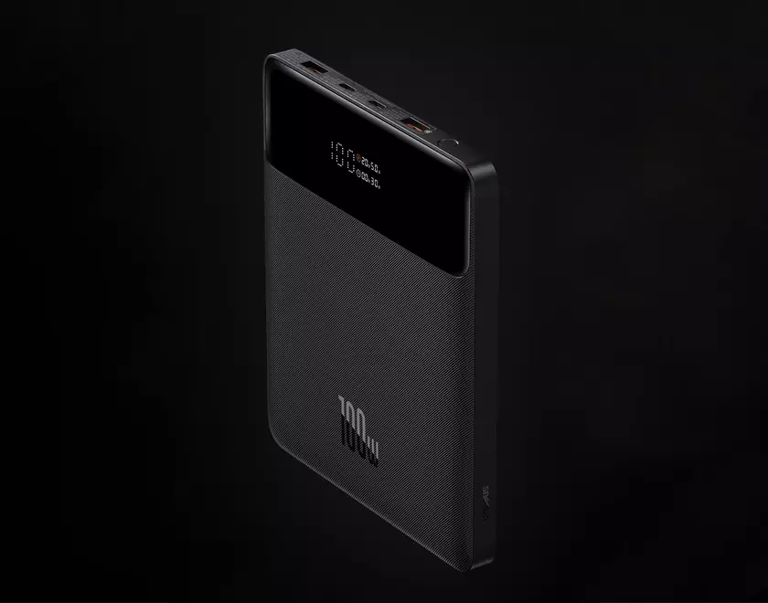 Аккумулятор Baseus для iPhone, iPad и MacBook с объёмом в 20000 мАч и зарядкой на 100 Вт за $79.99 (скидка $50)