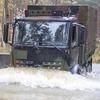 Mercedes-Benz Arocs lorry in the testing process