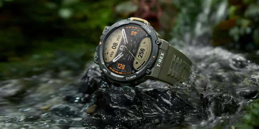 Защищённые смарт-часы Amazfit T-Rex 2 с автономностью до 45 дней и поддержкой 5 глобальных систем спутникового позиционирования можно купить на Amazon со скидкой