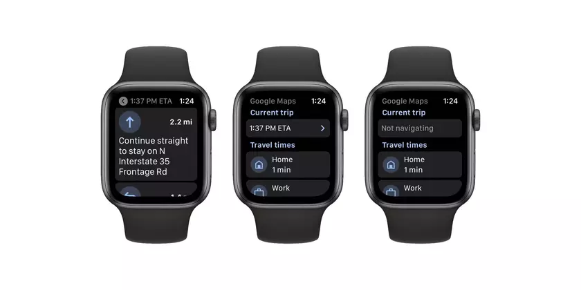 Google Maps снова доступны для Apple Watch