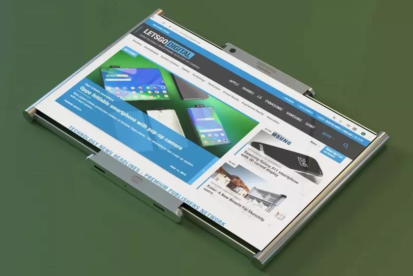 Samsung показала смартфон со скручивающимся дисплеем?