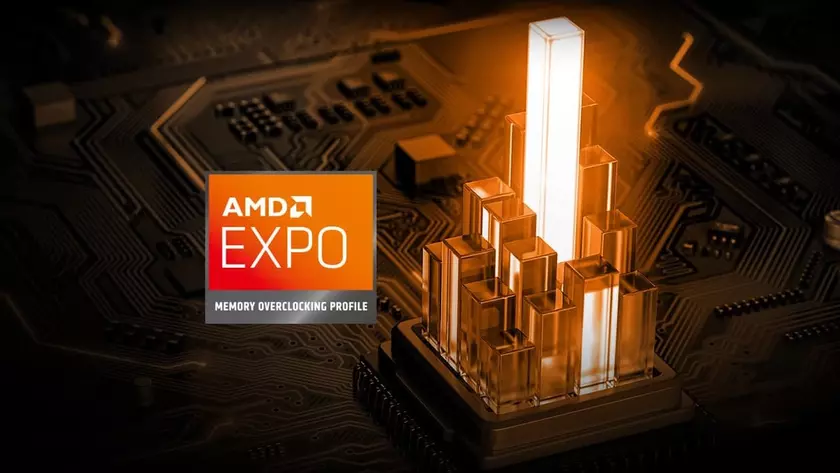 Логотип технологии AMD EXPO для разгона DDR5