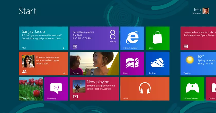 В сети появилось видео, демонстрирующее ранние концепты Windows 8