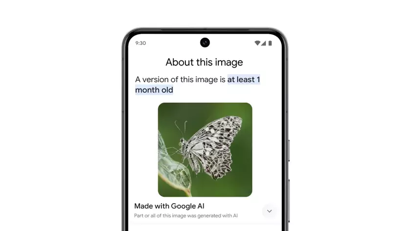 Google: Обозначение AI-редактированных фото водяными знаками