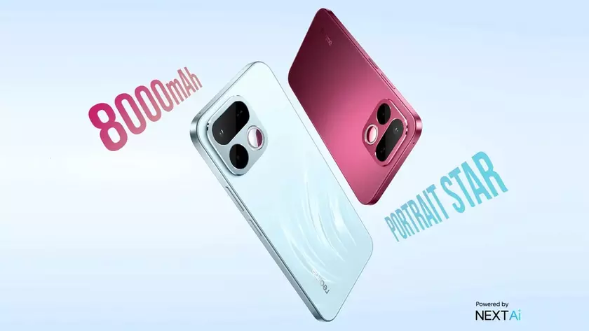 Рендер смартфона Realme 16T