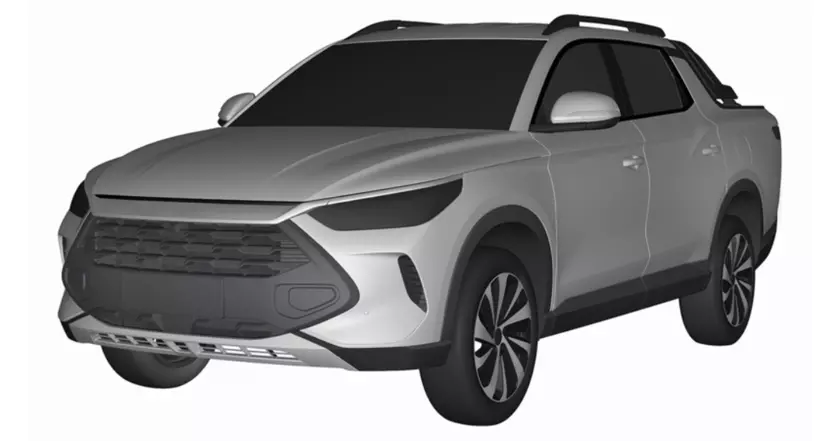 Новый пикап BYD: первое патентное изображение