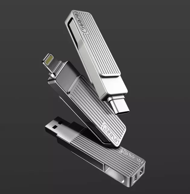 Xiaomi Jessis M: серия гибридных USB-флешек с разъемами USB-С и Lightning