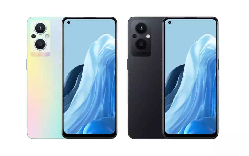 Инсайдер показал как будет выглядеть OPPO Reno 7 Z 5G в чёрном и радужном цвете
