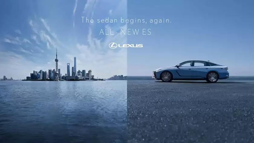 Современный электрический седан Lexus ES