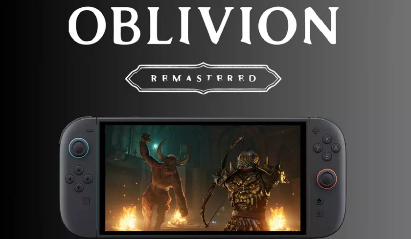Моддеры создают фанатский постер для Oblivion Remastered на Switch 2