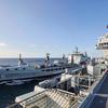 The flagship aircraft carrier HMS Queen Elizabeth, carrying fifth-generation F-35 Lightning II fighters, successfully conducted a series of simulated strike missions off the coast of Norway-14