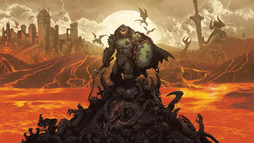 Зловещее Перерождение: Искусство Постера для Doom