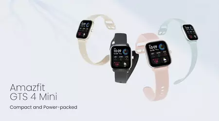 Amazfit GTS 4 Mini на Amazon: смарт-годинник із GPS, автономністю до 45 днів та підтримкою Alexa продають за $99 (знижка $20)