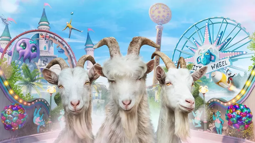 Погружаемся в хаос: арт Goat Simulator 3 — Ticket to Dizzyworld!