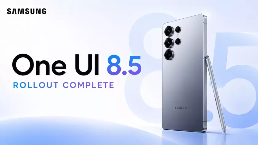 Смартфон Galaxy A55 с интерфейсом One UI 8.5