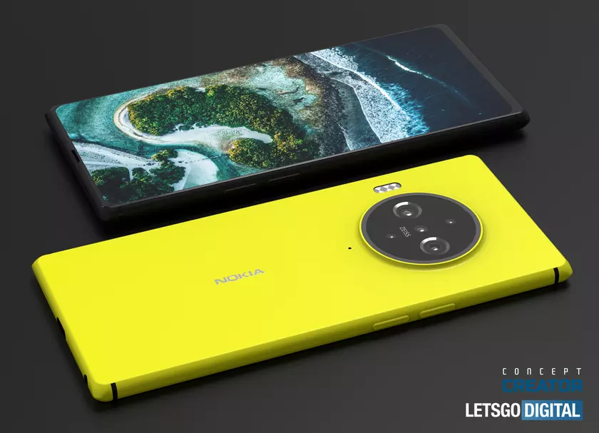 Nokia 9.3 PureView появилась на концепт-изображениях с подэкранной камерой и дизайном, как у Nokia Lumia