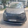 Camouflaged sample of an electric car