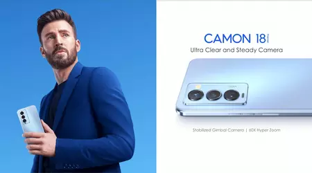 Tecno Camon 18 Premier - Helio G96, Android 12, 5x зум, оптична стабілізація та екран AMOLED на 120 Гц