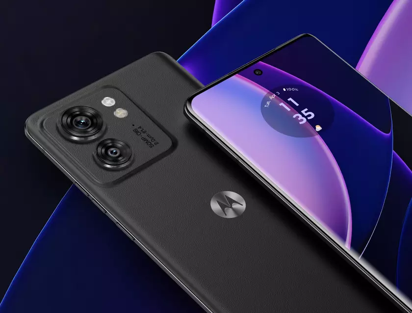 Motorola Edge 40 появилась на видео: задняя крышка под кожу, двойная камера на 50 МП и защита от воды IP68
