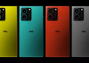 HMD Hyper appeared in the image in four colours
