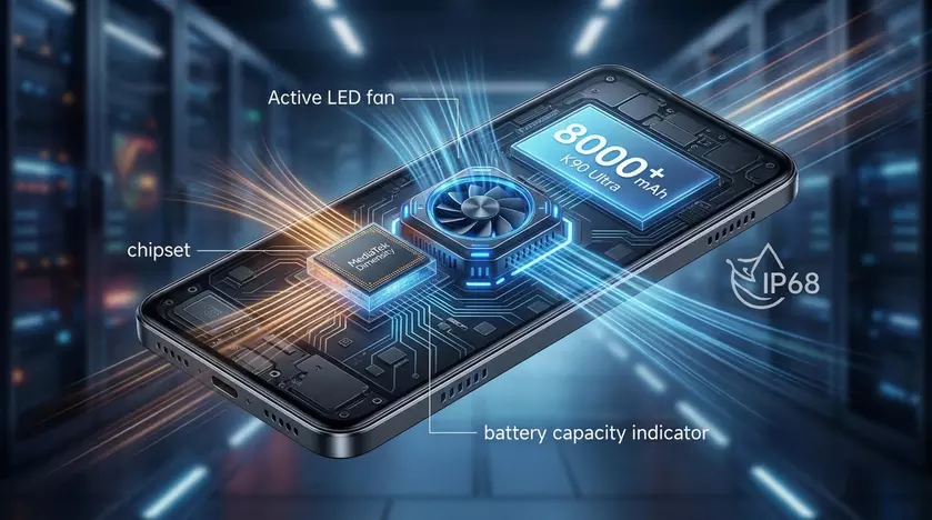 Рендер смартфона Redmi K90 Ultra