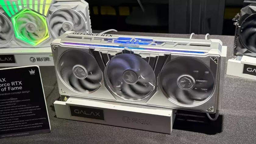 Концептуальная видеокарта Galax RTX Hall of Fame с кристаллами Swarovski