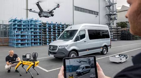 На заводі Mercedes-Benz у Дюссельдорфі оселилися робособака і дрон