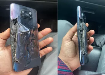 Another Poco X3 exploded
