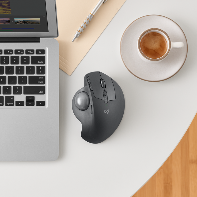 Logitech выпустила мышь с трекболом