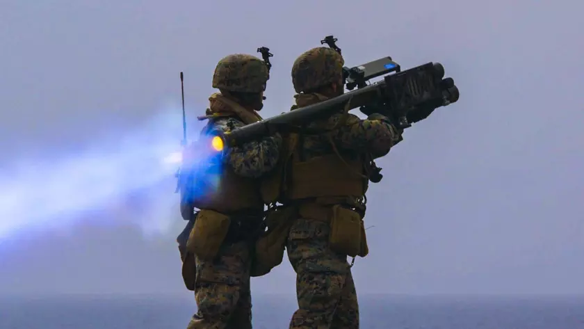 Украинский военный сбил с помощью FIM-92 Stinger очередной оккупантский "Орлан"