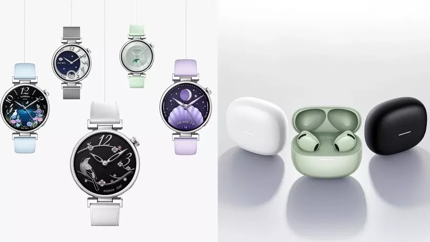 Первые взгляды на Xiaomi Watch S5 и REDMI Buds 8s: постеры раскрывают детали!