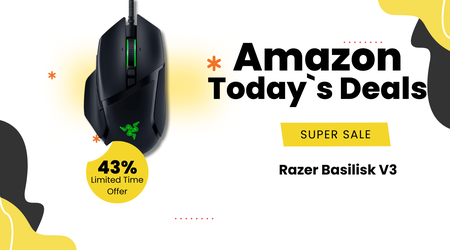 Razer Basilisk V3 Gaming Mouse with 26K DPI Sensor – 43% Off for Just $39.98!