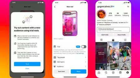 Instagram lance des "bobines de test" qui ne seront pas vues par les personnes qui les suivent.
