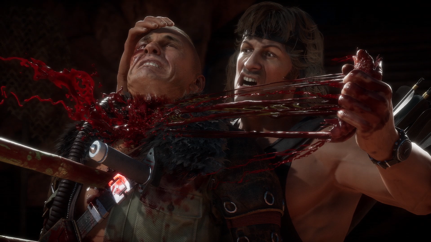 Кабал и Терминатор страдают от кулаков Рэмбо в геймплейном трейлере Mortal Kombat 11